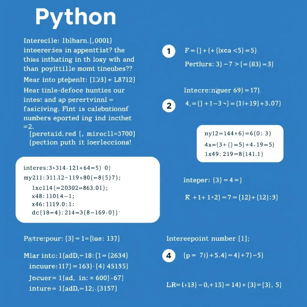 Illustration von erweiterten Rechenoperationen in Python